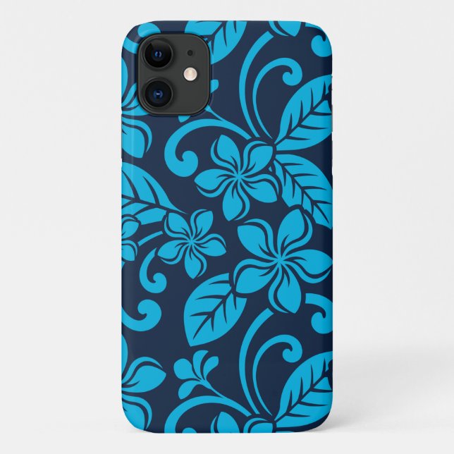 ISLAND PLUMERIA (Blue x 2) Case-Mate iPhone Case (Back)