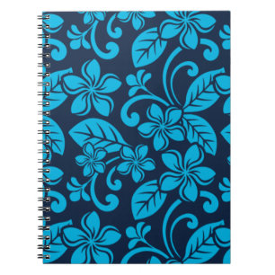 ISLAND PLUMERIA (Blue x 2) Notebook