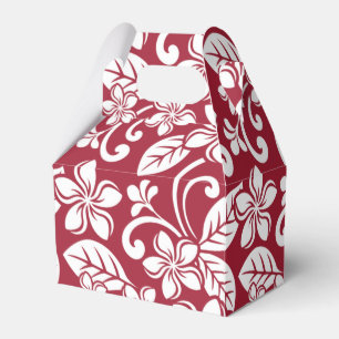 ISLAND PLUMERIA (CARDINAL RED) FAVOUR BOX