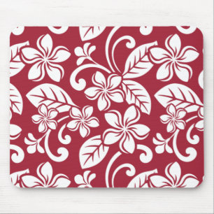 ISLAND PLUMERIA (CARDINAL RED) Mousepad