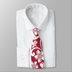 ISLAND PLUMERIA (CARDINAL RED) TIE