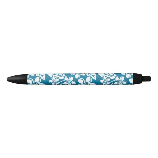 ISLAND PLUMERIA (CARIBBEAN BLUE) BLACK INK PEN (Front)
