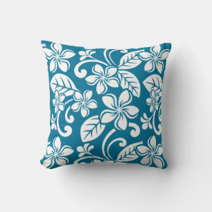 ISLAND PLUMERIA (CARIBBEAN BLUE) CUSHION