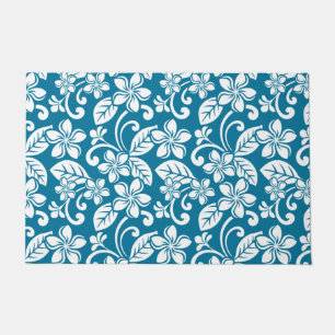 ISLAND PLUMERIA (CARIBBEAN BLUE) DOORMAT