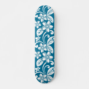 ISLAND PLUMERIA (CARIBBEAN BLUE) SKATEBOARD
