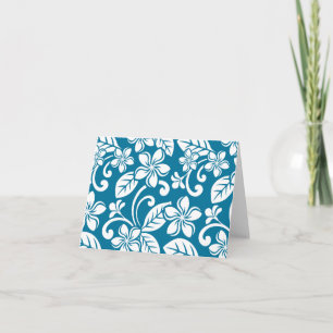 ISLAND PLUMERIA (CARIBBEAN BLUE) Thank You Card
