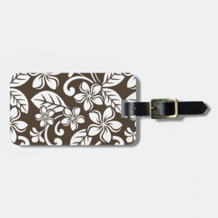 ISLAND PLUMERIA (COFFEE BROWN) LUGGAGE TAG