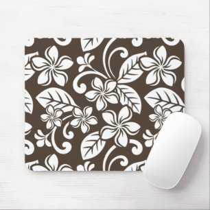 ISLAND PLUMERIA (COFFEE BROWN) MOUSE MAT