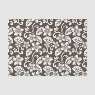 ISLAND PLUMERIA (COFFEE BROWN) TISSUE PAPER
