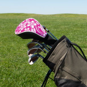 ISLAND PLUMERIA (HOT PINK) GOLF HEAD COVER