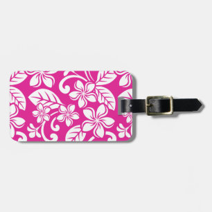 ISLAND PLUMERIA (HOT PINK) LUGGAGE TAG