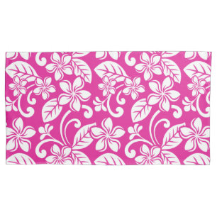 ISLAND PLUMERIA (HOT PINK) PILLOWCASE