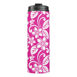 ISLAND PLUMERIA (HOT PINK) THERMAL TUMBLER