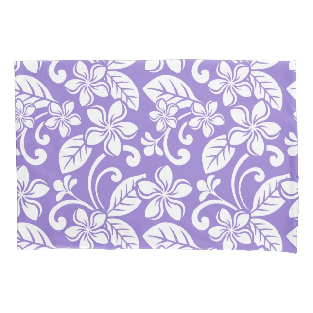 ISLAND PLUMERIA (LAVENDER) PILLOWCASE (Front-Left)