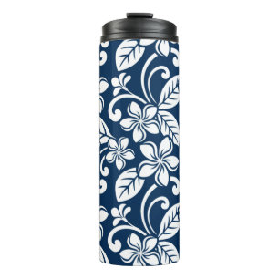 ISLAND PLUMERIA (NAVY BLUE) THERMAL TUMBLER