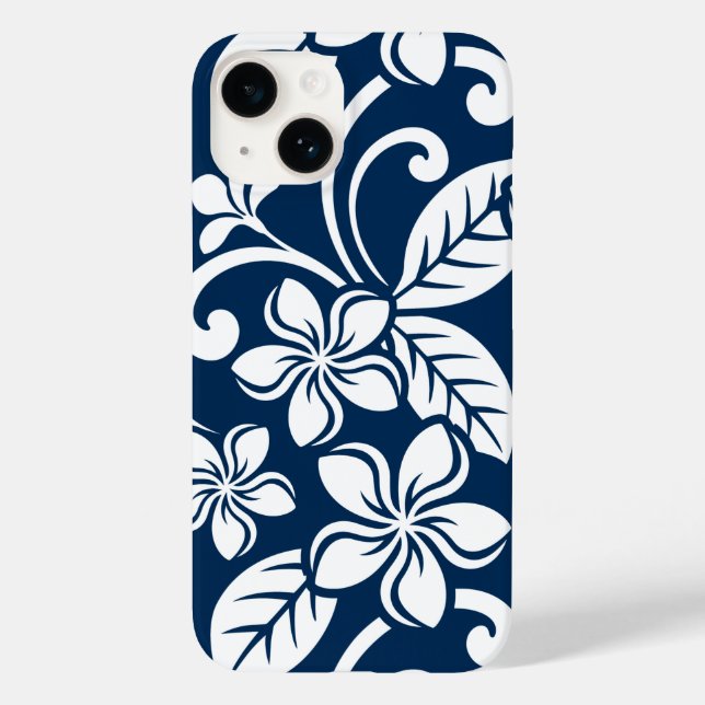 ISLAND PLUMERIA (NAVY) Case-Mate iPhone CASE (Back)