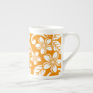 ISLAND PLUMERIA (ORANGE) BONE CHINA MUG