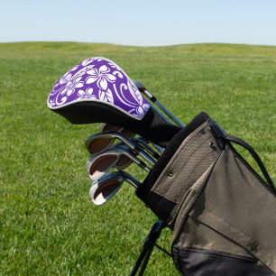 ISLAND PLUMERIA (PURPLE) GOLF HEAD COVER