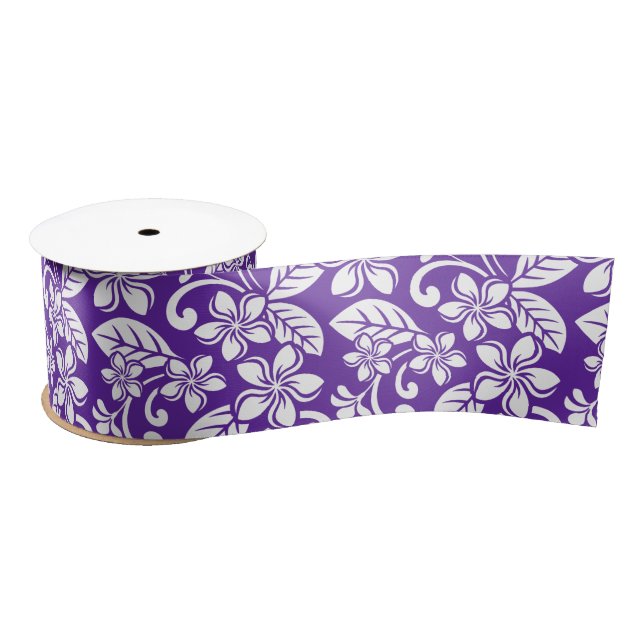 ISLAND PLUMERIA (PURPLE) SATIN RIBBON (Spool)
