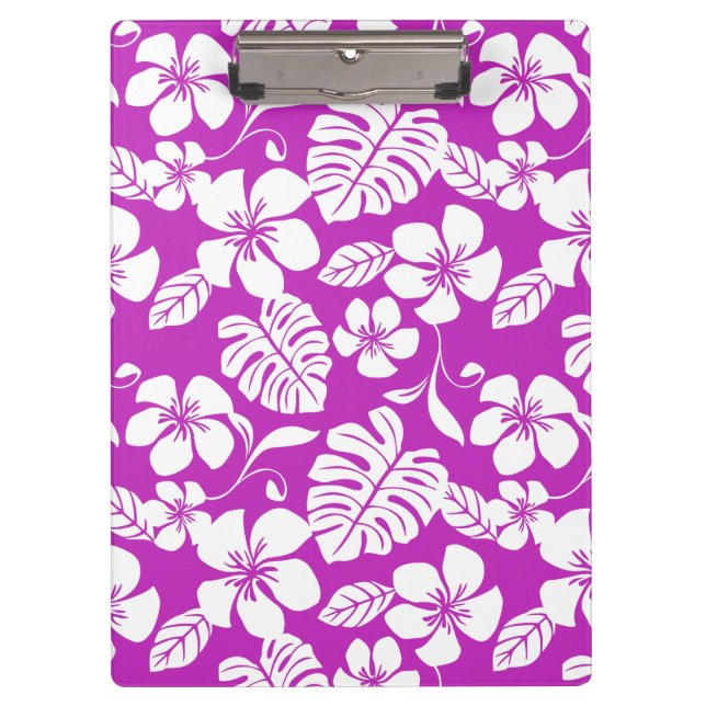 ISLAND PLUMERIA (RASPBERRY) CLIPBOARD (Front)