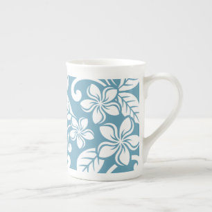 ISLAND PLUMERIA (SLATE BLUE) BONE CHINA MUG