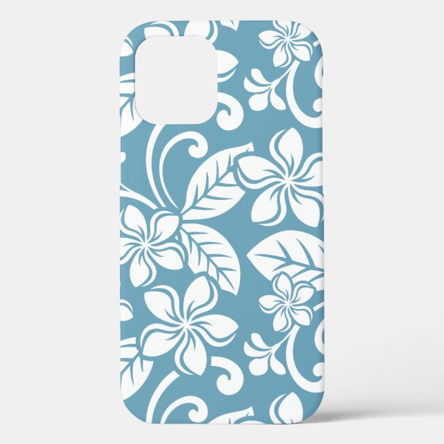 ISLAND PLUMERIA (SLATE BLUE) Case-Mate iPhone CASE (Back)