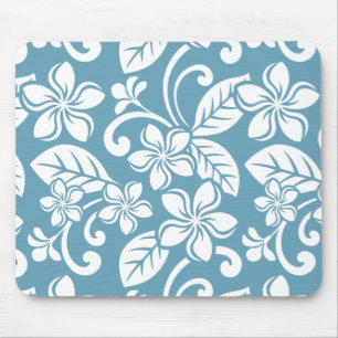 ISLAND PLUMERIA (SLATE BLUE) Mousepad