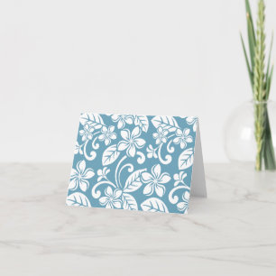 ISLAND PLUMERIA (SLATE BLUE) Thank You Card