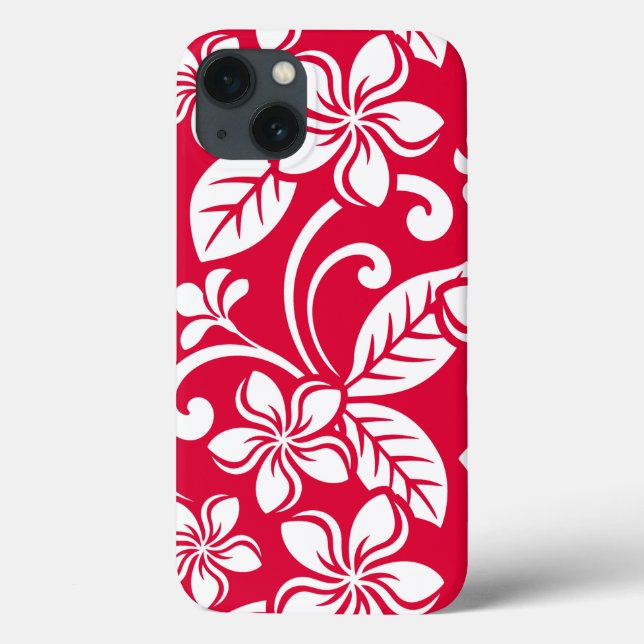 ISLAND PLUMERIA (STRAWBERRY RED) Case-Mate iPhone CASE (Back)