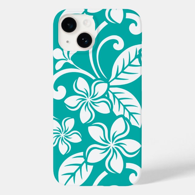 ISLAND PLUMERIA (TURQUOISE) Case-Mate iPhone CASE (Back)