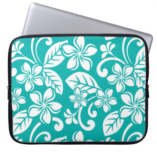 ISLAND PLUMERIA (TURQUOISE) LAPTOP SLEEVE