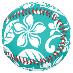 ISLAND PLUMERIA (TURQUOISE) SOFTBALL
