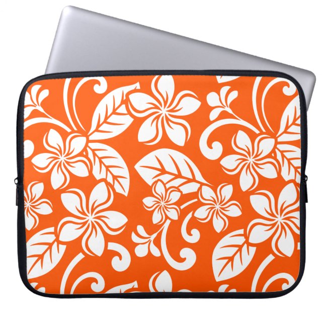ISLAND PLUMERIA (VERY ORANGE) Electronics Bag (Front)