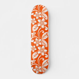 ISLAND PLUMERIA (VERY ORANGE) Skateboard