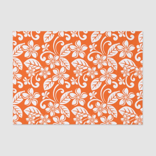 ISLAND PLUMERIA (VERY ORANGE) TISSUE PAPER (Front)