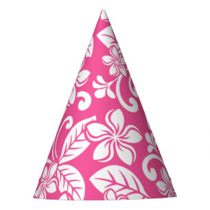 ISLAND PLUMERIA (WATERMELON PINK) PARTY HAT
