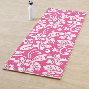 ISLAND PLUMERIA (WATERMELON PINK) YOGA MAT
