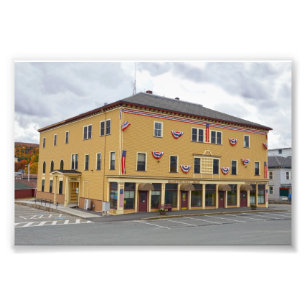 Island Pond, Vermont, Public Library and Town Hall Photo Print