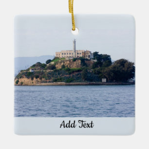 Island Prison, Alcatraz Ceramic Tree Decoration