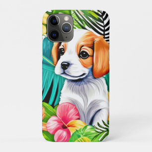 Island Puppy: Floral Friend iPhone 11 Pro Case