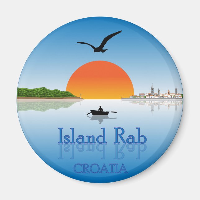 Island Rab, Croatia Magnet (Front)