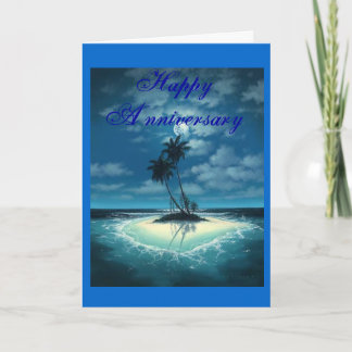 Island-Romance, Happy Anniversary Card