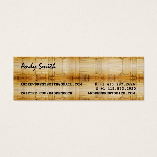 Island style business card