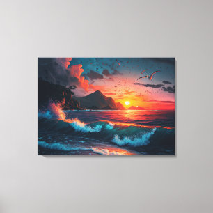 ISLAND SUNSET #1 CANVAS PRINT