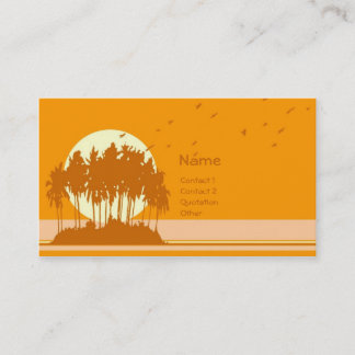 Island Sunset (2) Business Card