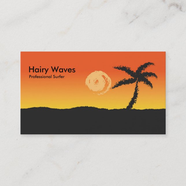 Island Sunset Business Card (Front)