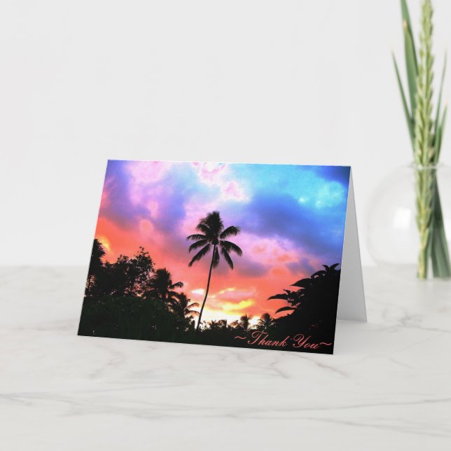 Island Sunset Card (Front)