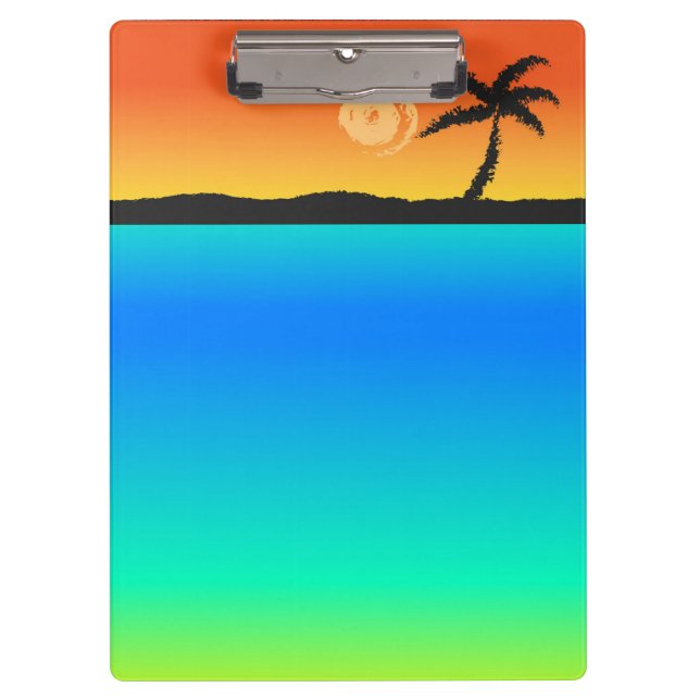Island Sunset Clipboard (Front)