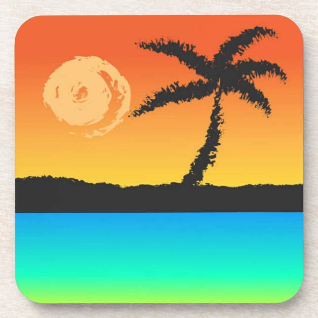 Island Sunset Coaster (Front)
