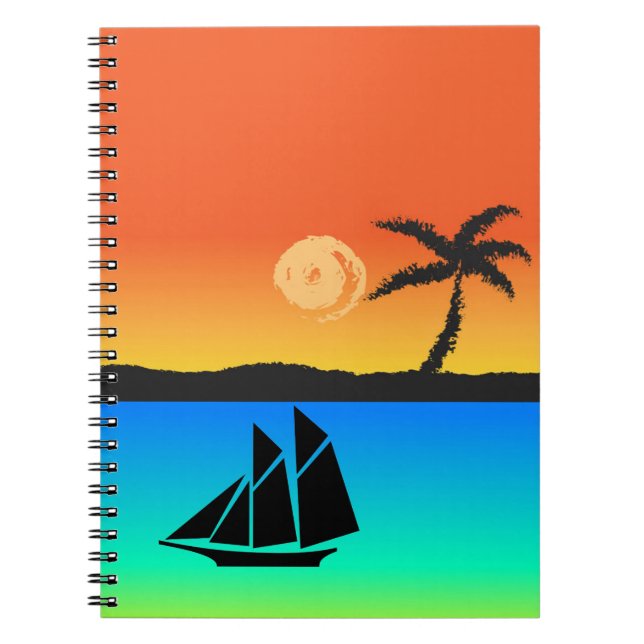 Island Sunset Notebook (Front)